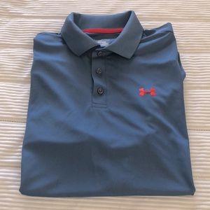 Men’s Under Armour dusty blue polo